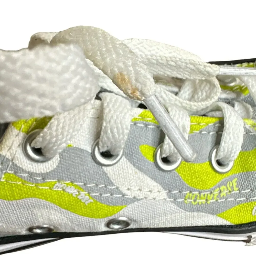 Converse Chuck Taylor All Star 13 Low Top OX Neon‎ Green/White Camo Youth Shoes